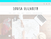 Tablet Screenshot of louisaelizabeth.com